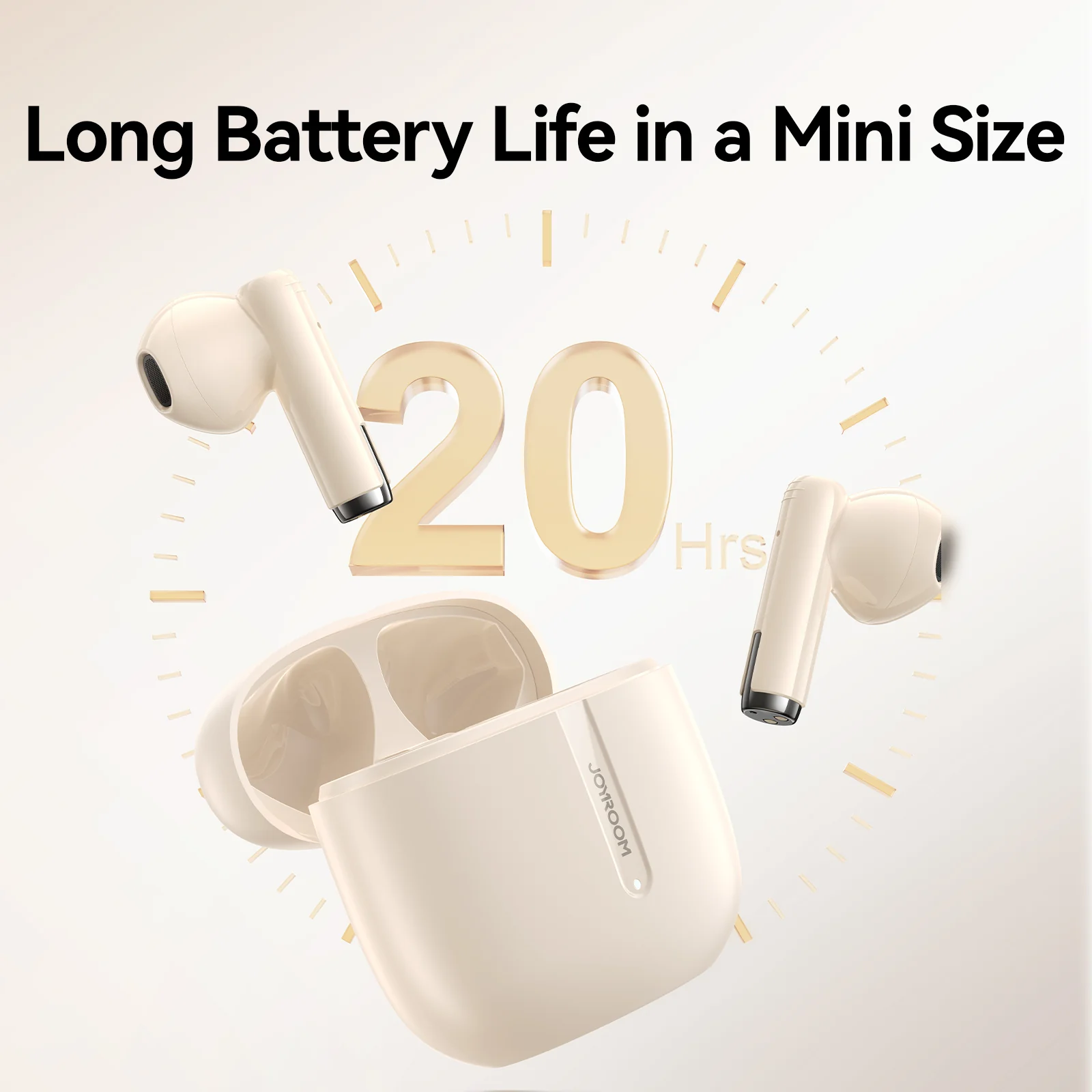 Joyroom JR-PB3 TWS Bluetooth Earphones - Beige Joyroom JR-PB3 TWS Bluetooth Earphones - Beige